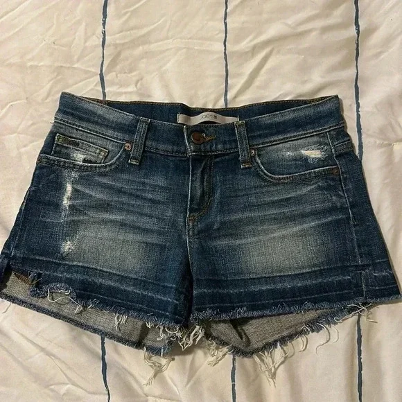 JOE’S Jeans Distressed Denim Low-rise Shorts - Picture 1 of 5
